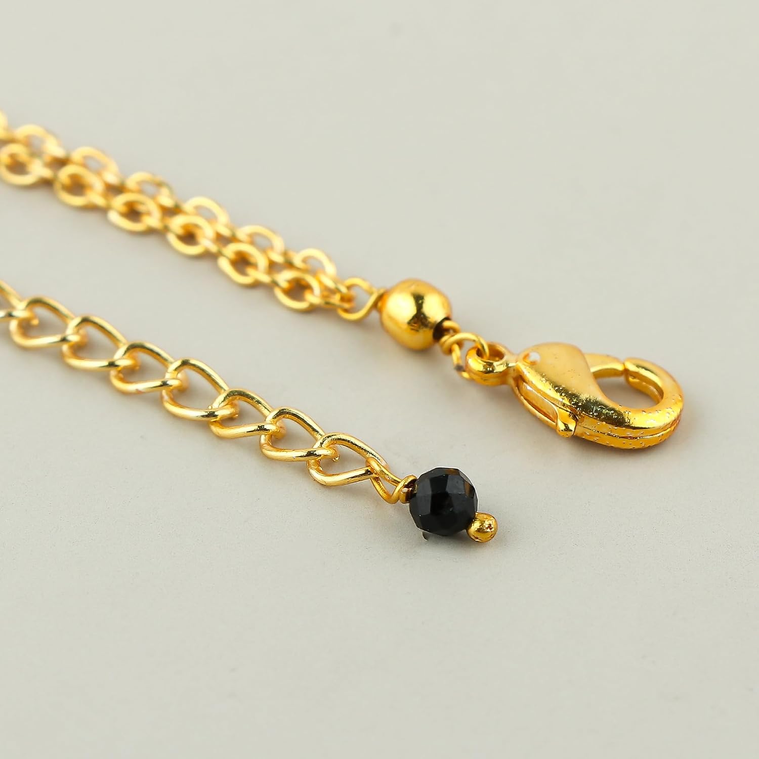 2-Layer Gemstone Beads Choker Necklace, 14k Gold Plated Dainty Stackable Choker Necklaces for Women Trendy Layering, For Women Gifts
