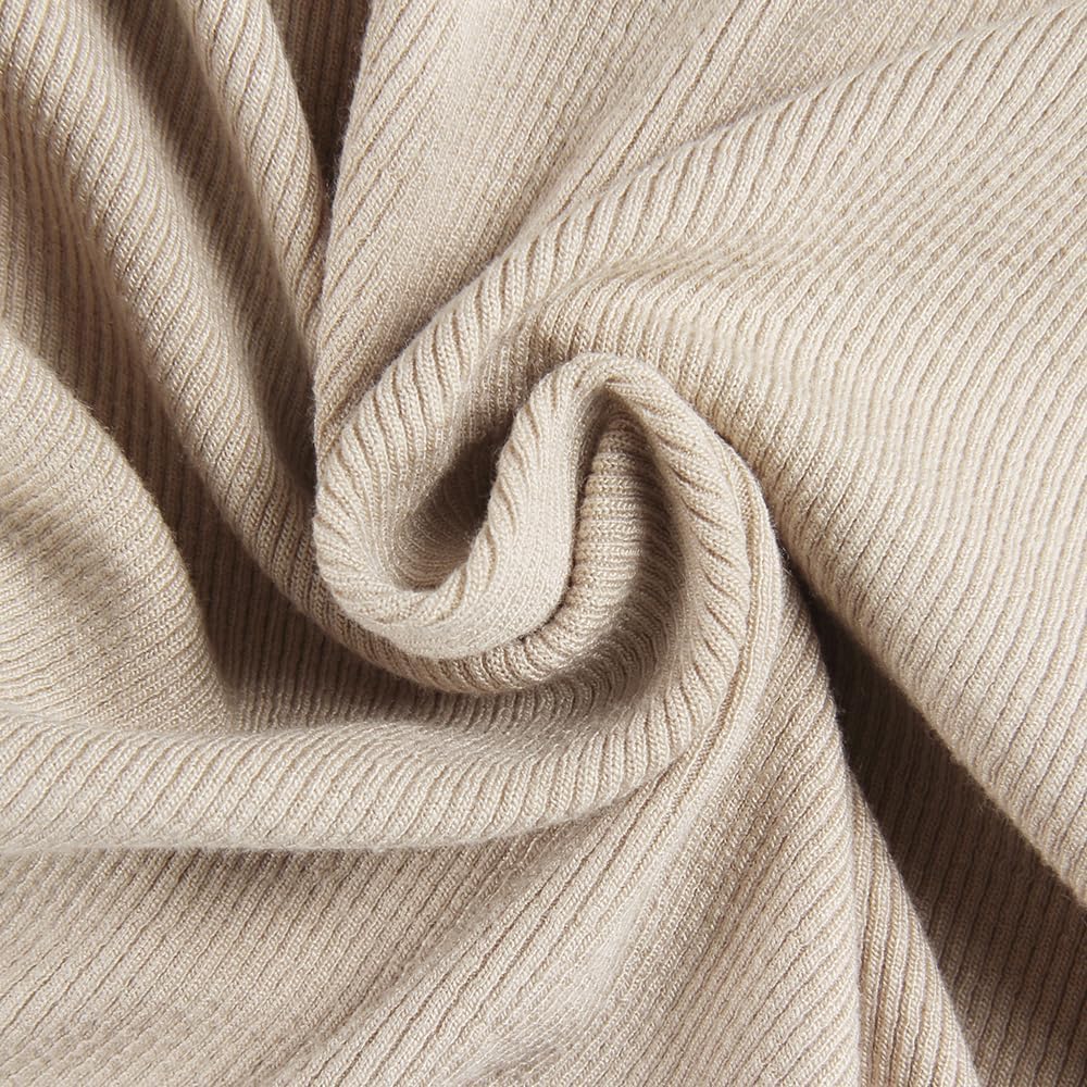 PALINDA Women's Ribbed Turtleneck Fitted Long Sleeve Shirts Basic Thermal Layering Tops - Image 5