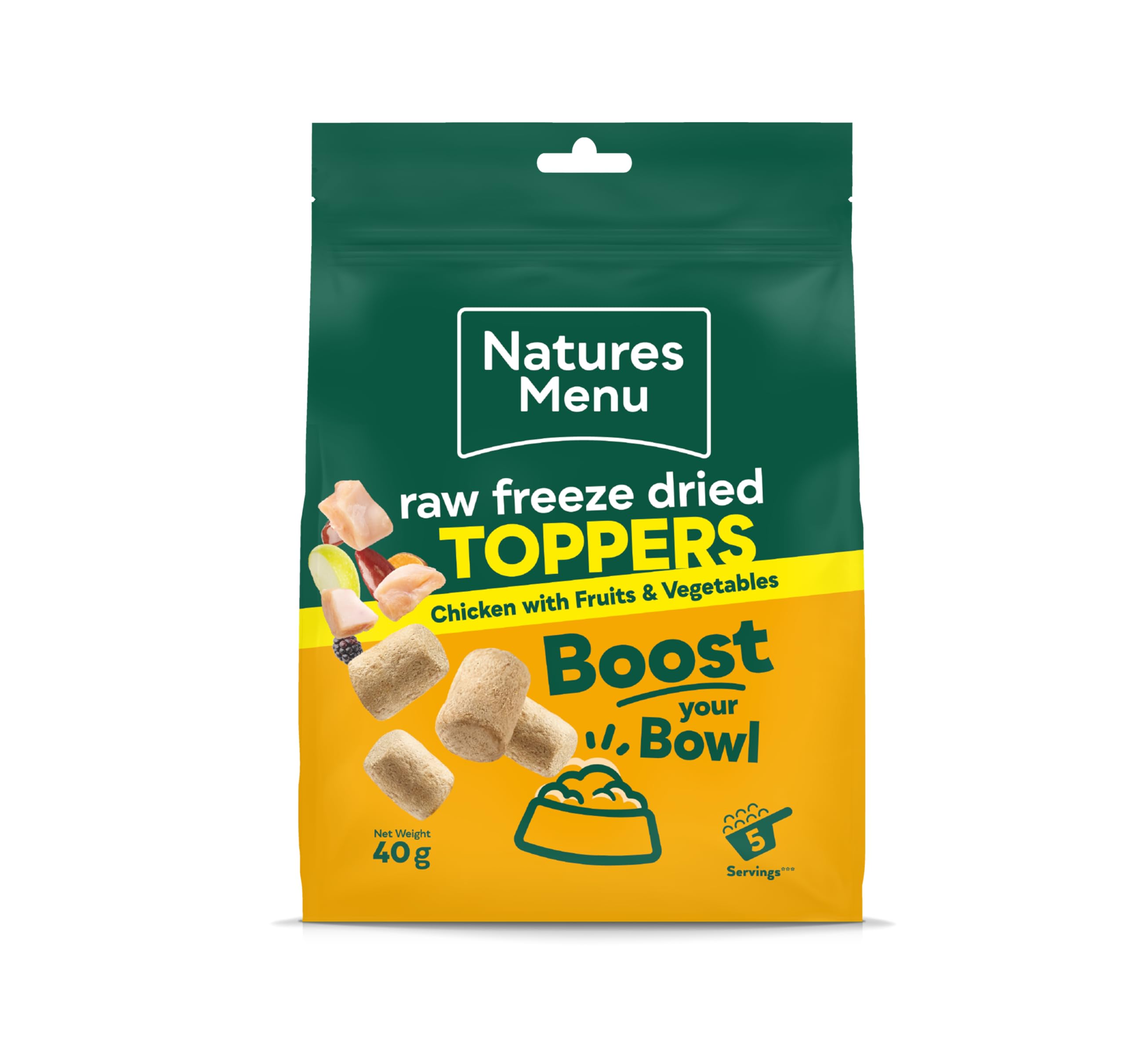 Natures Menu Complete Raw Freeze Dried Toppers - Chicken - 7 x 40g