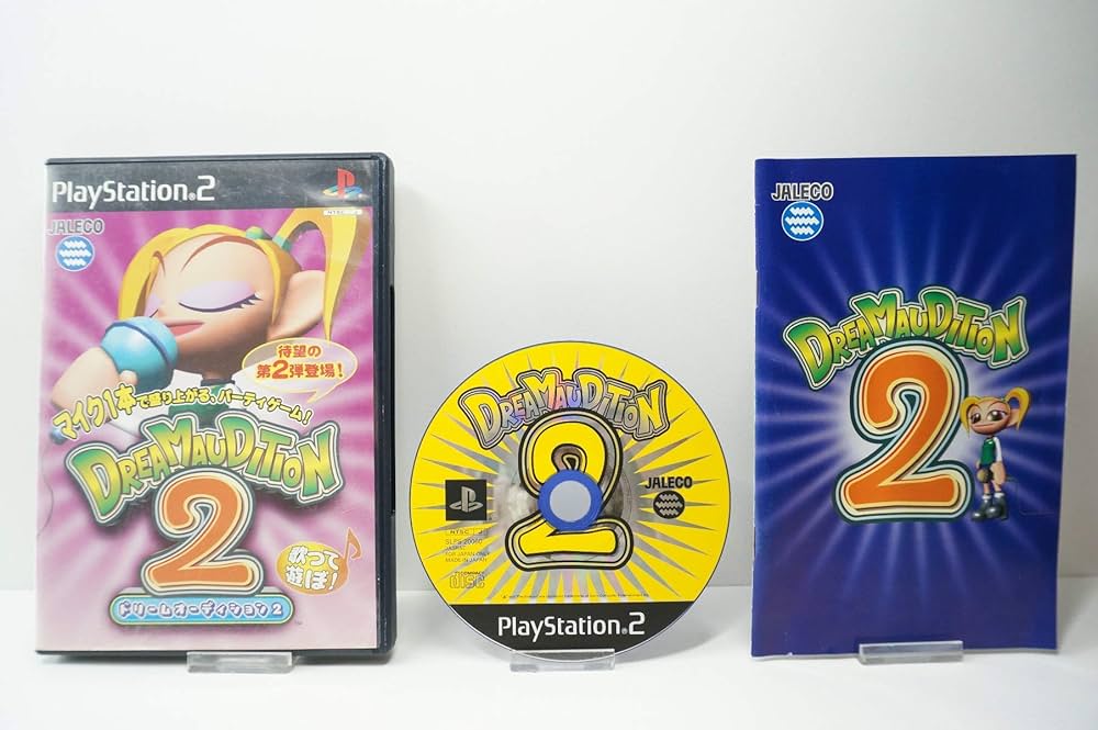 PlayStation2 - 【PS2】「ドリームオーディション」５本と専用マイク２本のフルセット PlayStation2 - 【PS2】「ドリームオーディション」5本と専用