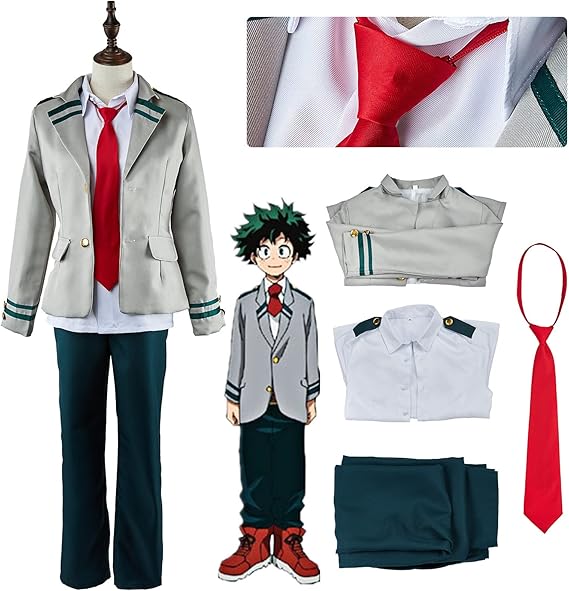 Amazon Co Jp 僕のヒーローアカデミア コスプレ 衣装 雄英高校 男性制服 緑谷 出久 爆豪勝己 飯田天哉 轟焦凍 風 コスチューム ハロウィン クリスマス 仮装 アニメ Cosplay イベント 衣装 ホビー