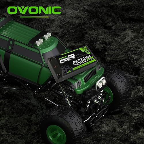 Miniatura 5 de OVONIC 2S Lipo Batería 50C 4600mAh 7.4V Lipo Batería con conector Bullet T Ultra de 0.157 in para 18 110 RC Coche Camión Barco Vehículos