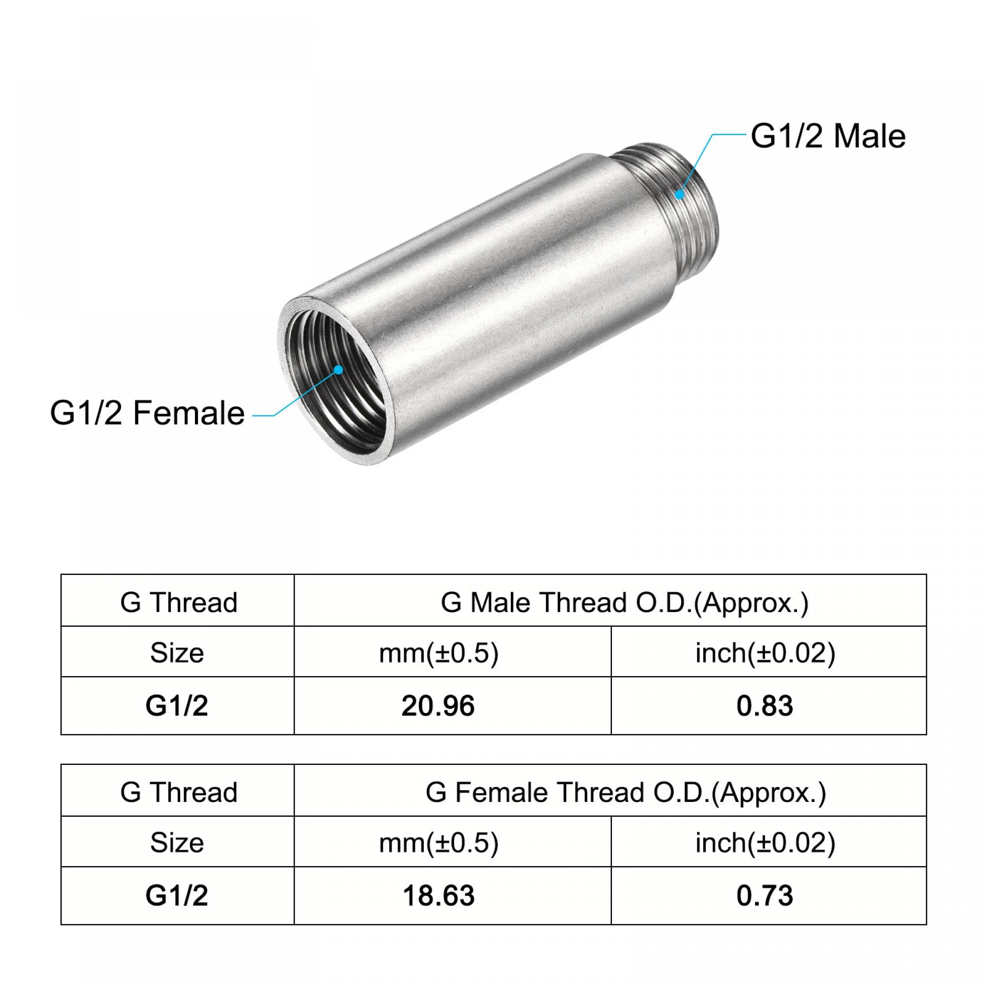 にゃおJH26★2点セット合計÷2 金額 Amazon.co.jp: uxcell 1個 パイプ継手 めねじ G1/2 六角ニップル 長さ