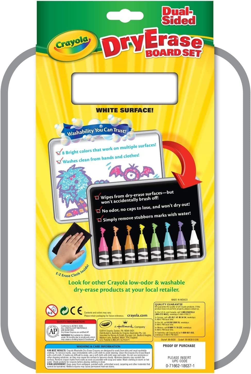 Dual Sided Dry-Erase Board Set, 1 EA (98-8638)