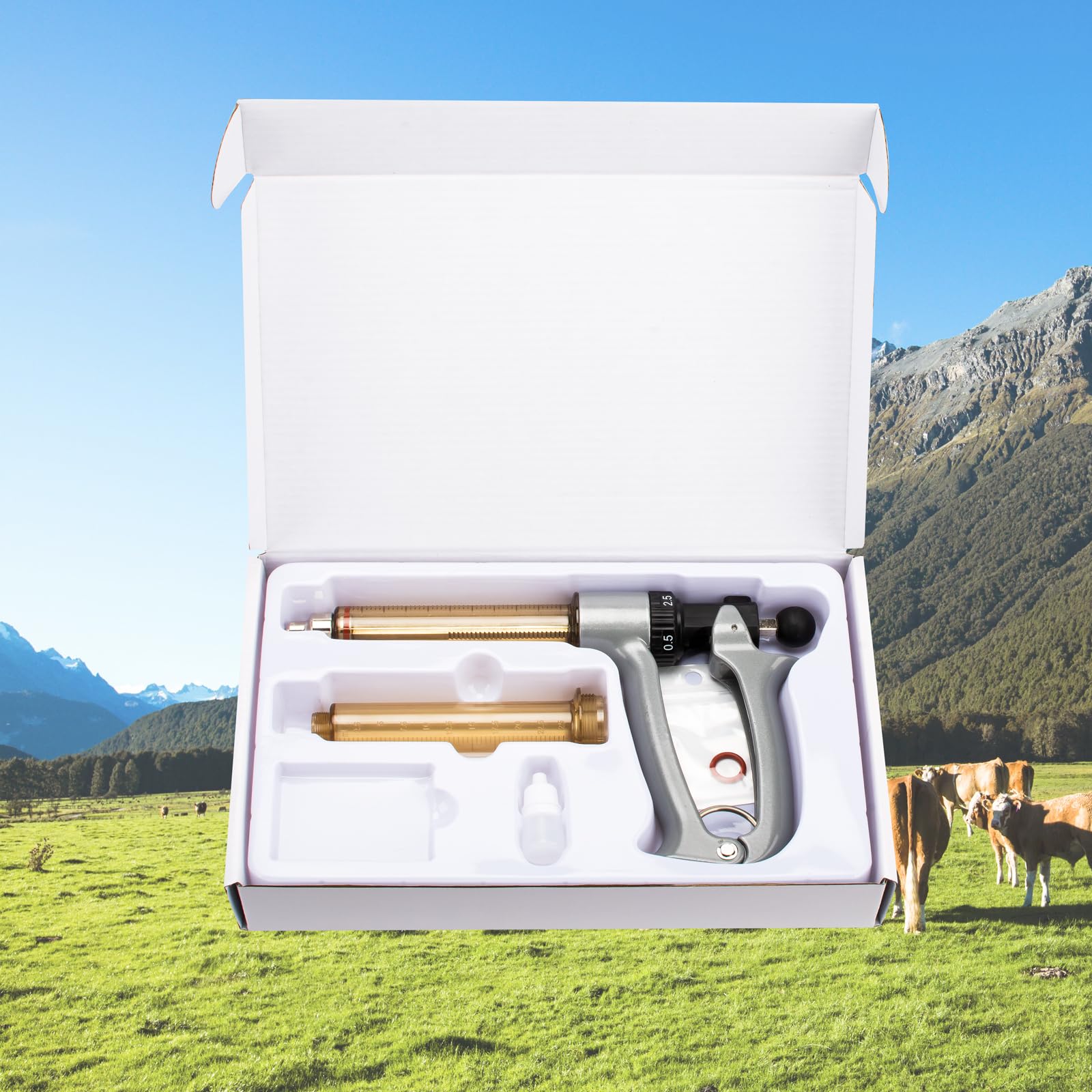 25ML Semi-Automatic Adjustable Injector Syringe (0.5ml to 2.5ml) for Livestock — Amazon image 6