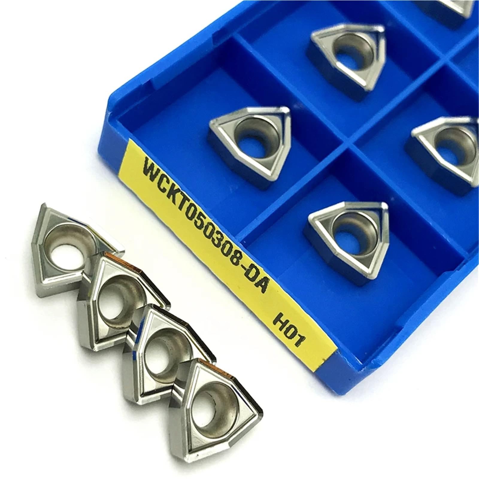 Herramienta De Torneado Plaquitas Aluminio(10PCS WCKT050308 H01)