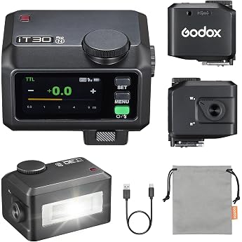 GODOX iT30Pro-N Flash Camera Flash TTL Auto-Exposure 2.4GHz System 1/8000s High-Speed Sync Small Flash with Full Colour Touch Screen Compatible with Nikon Cameras