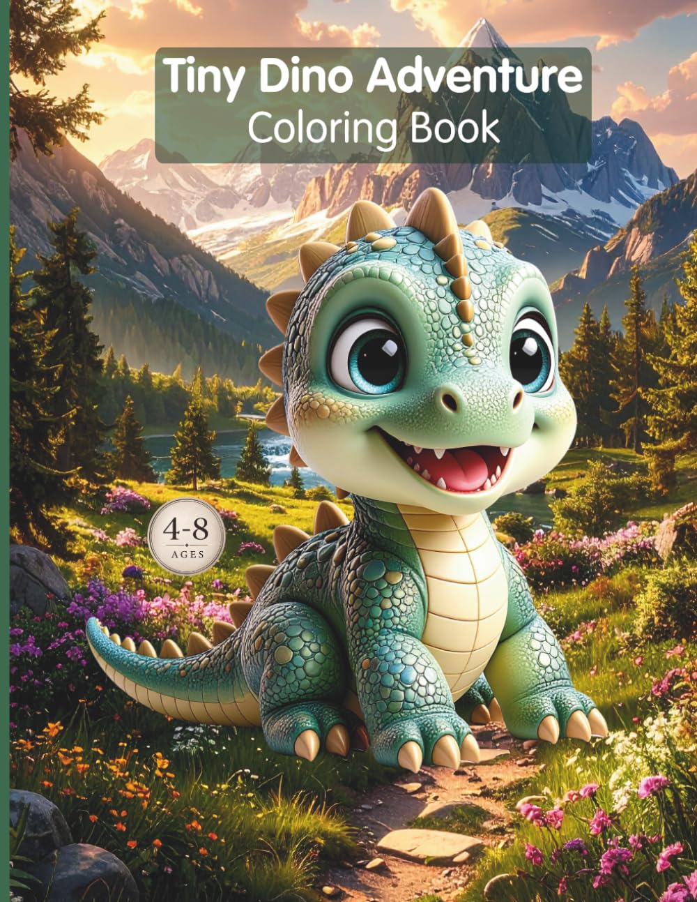 Tiny Dino Adventure Coloring Book