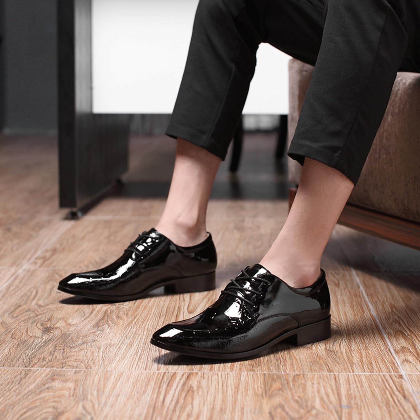 Scarpe Eleganti per Uomo | Traspiranti, Stringate, in Pelle, Moda, con Punta a Punta, Festa, Oxford