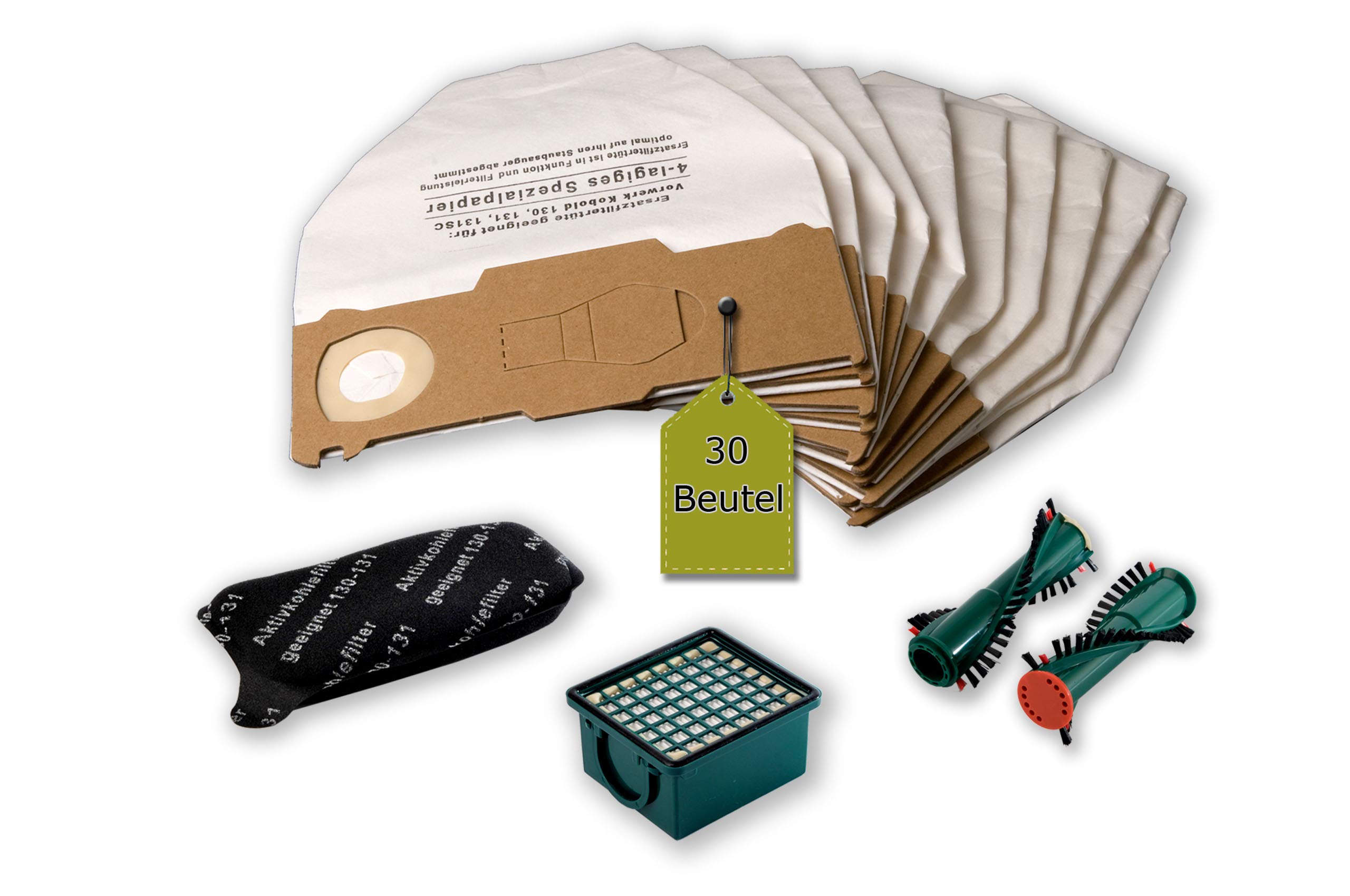 Set Da 4 Filtri Per Folletto Vorwerk VK 130, VK 131,VK 130 SC Con