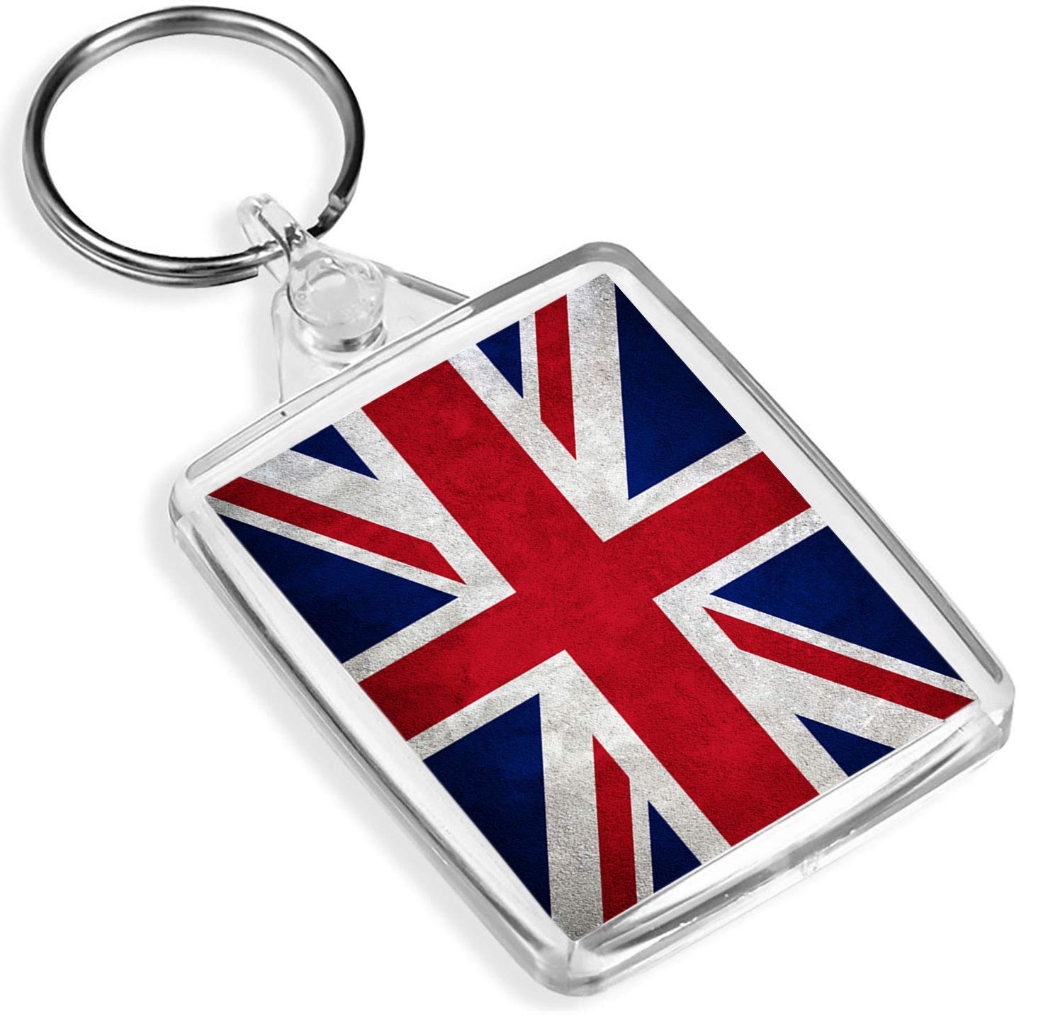 1 x Union Jack Flag GB UK England - Keyring - IP02 - Mum Dad Kids 2240
