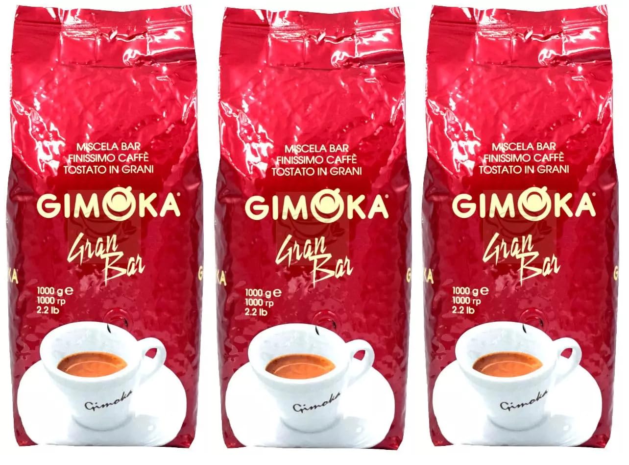 Gimoka Gran Bar Kaffee Ganze Bohnen 4x 1000g - Typisch italienisch!