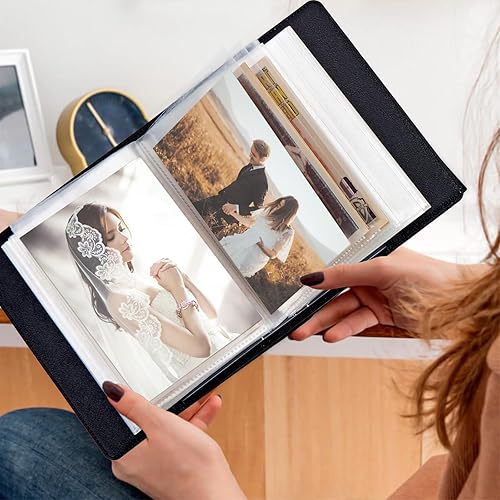 Miniatura 3 de BREIDMKFM Álbum de fotos de 4 x 6 pulgadas, 120 fotos, cubierta de piel sintética de pequeña capacidad, mini álbum de fotos de rana hongo de 4 x 6
