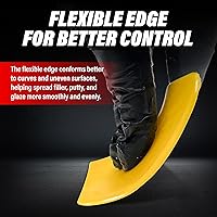 Vista 8 de LAUCO Esparcidores de relleno de carrocería para automóviles (100 piezas) – Esparcidor de plástico reutilizable amarillo para rellenos automotrices