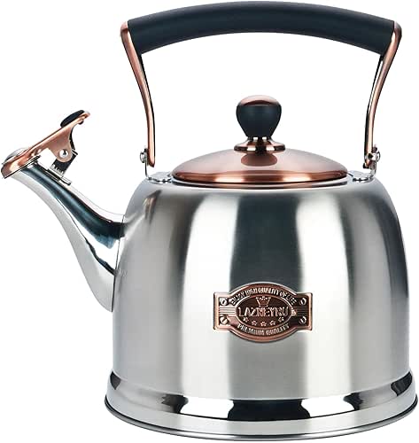 Tea Kettle Stainless Steel Teapot, Stainless Steel Teakettle for Stove