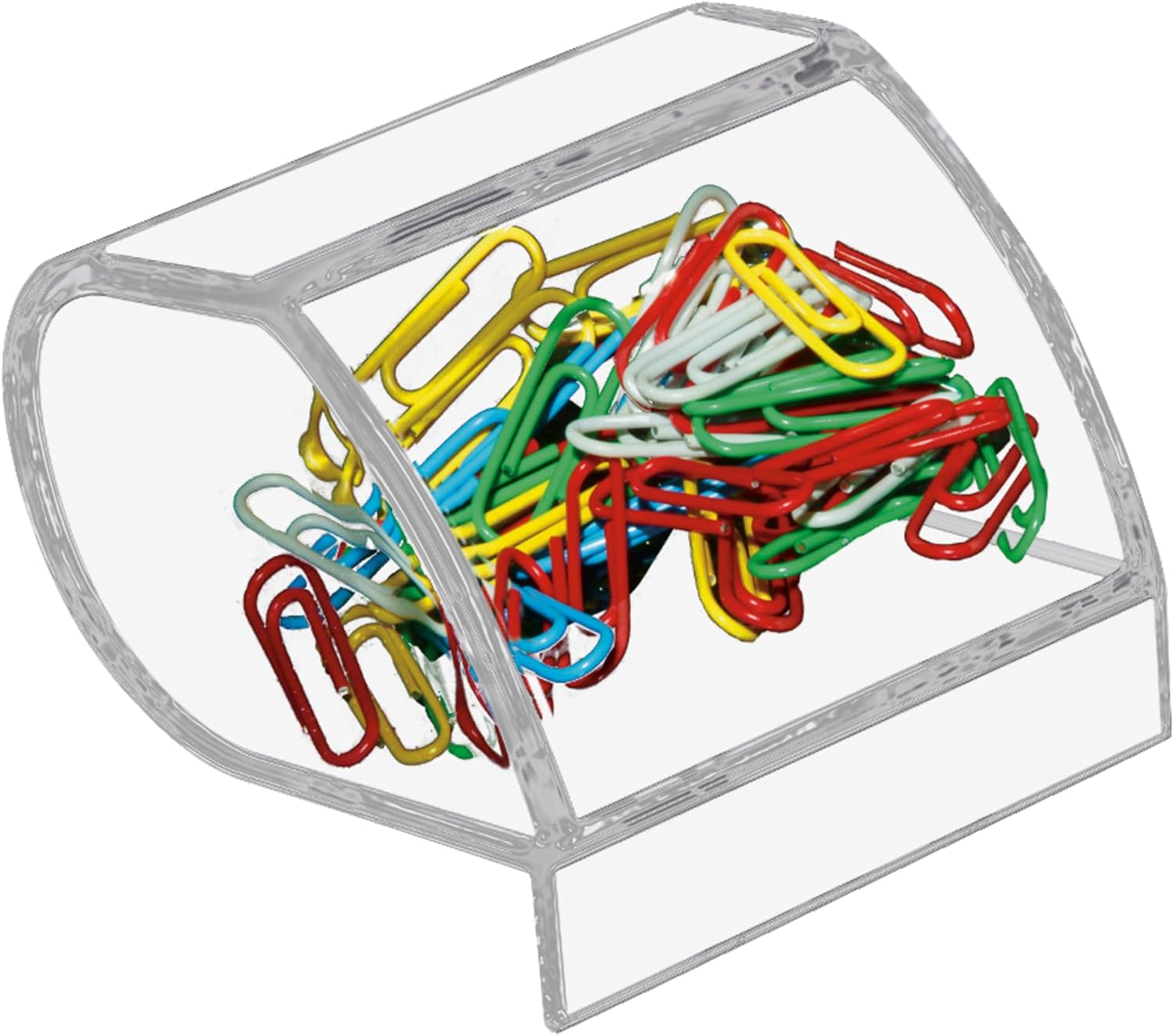 Kantek Clear Acrylic File Sorter, 3 Section Desk Collator