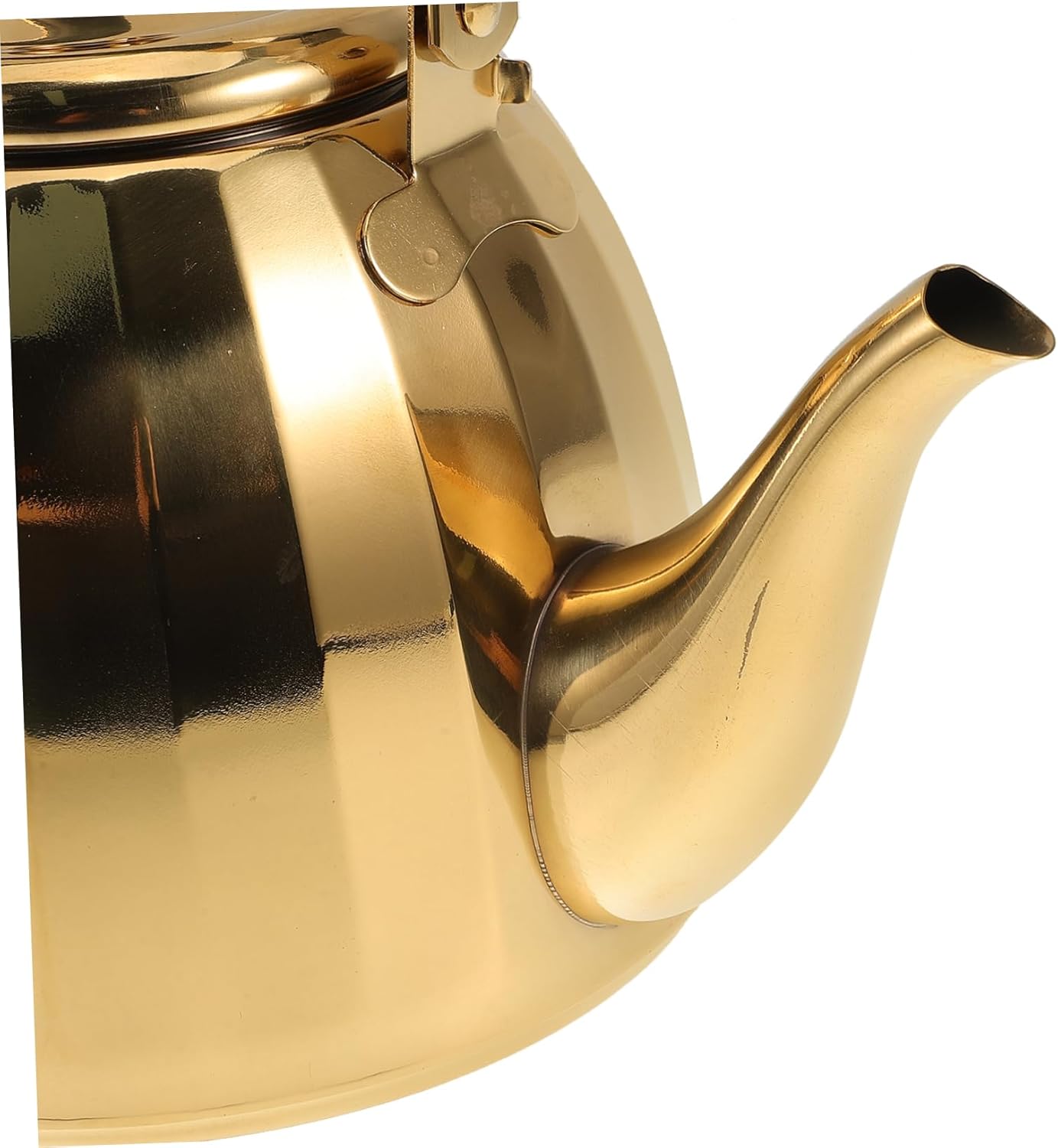 Luxshiny Tea Kettle Strainer Stainless Steel Teapot for Hotel Restaurant Outdoor Boiling Water Tea Pot