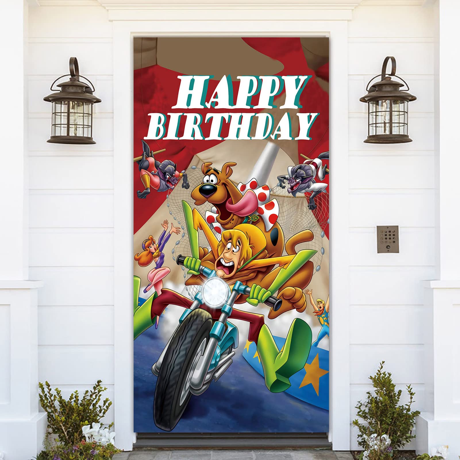 Scooby Doo Theme Happy Birthday Door Banner 72 8x35 4in | Desertcart EGYPT
