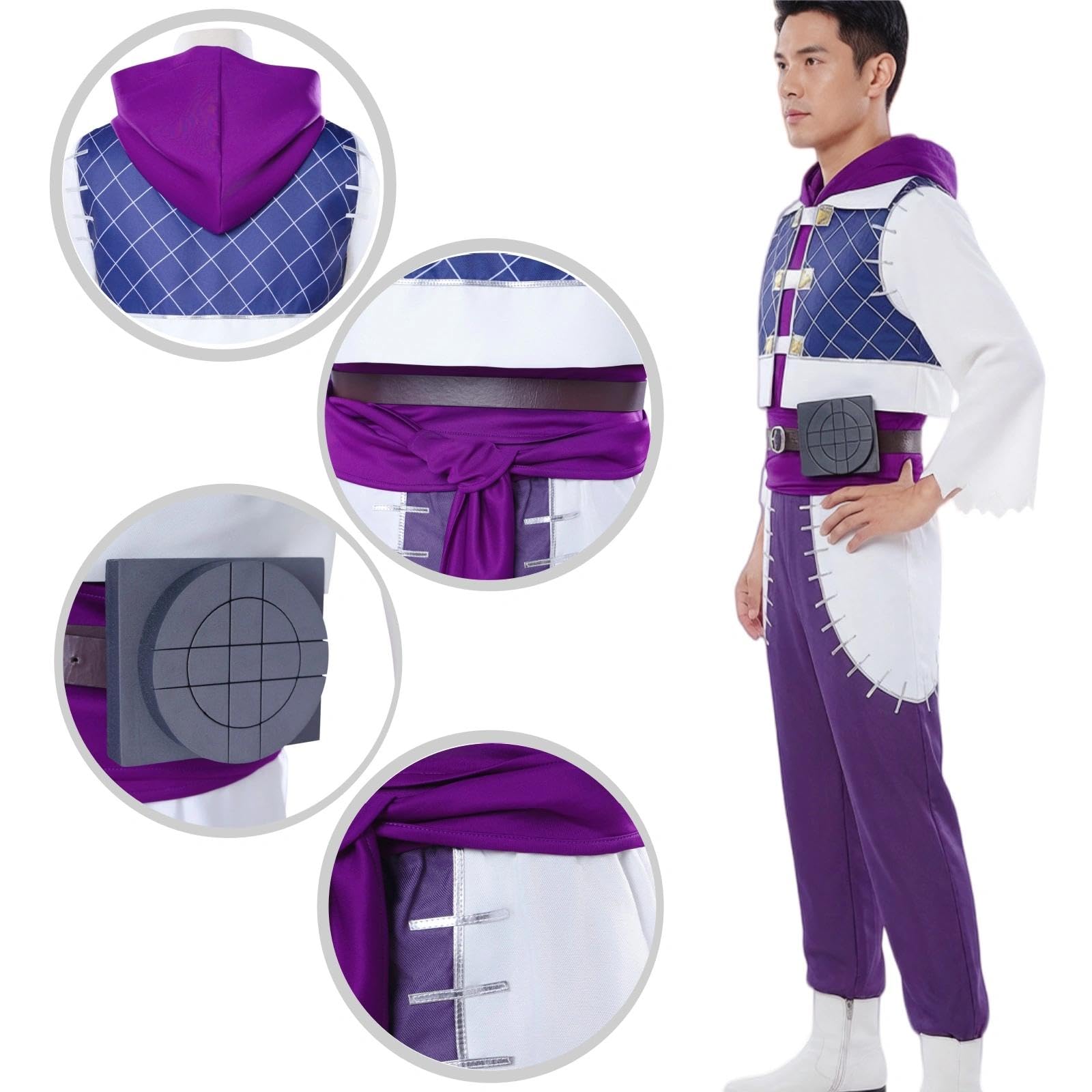 Halloween Kostüm für Erwachsene, Karneval Rollenspiel Cosplay Komplettset – Jabba Stil