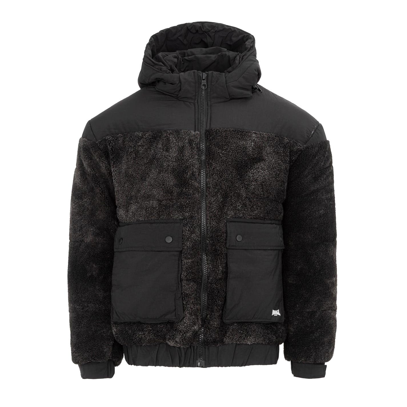 Lonsdale Mens Sherpa Jacket Black XL