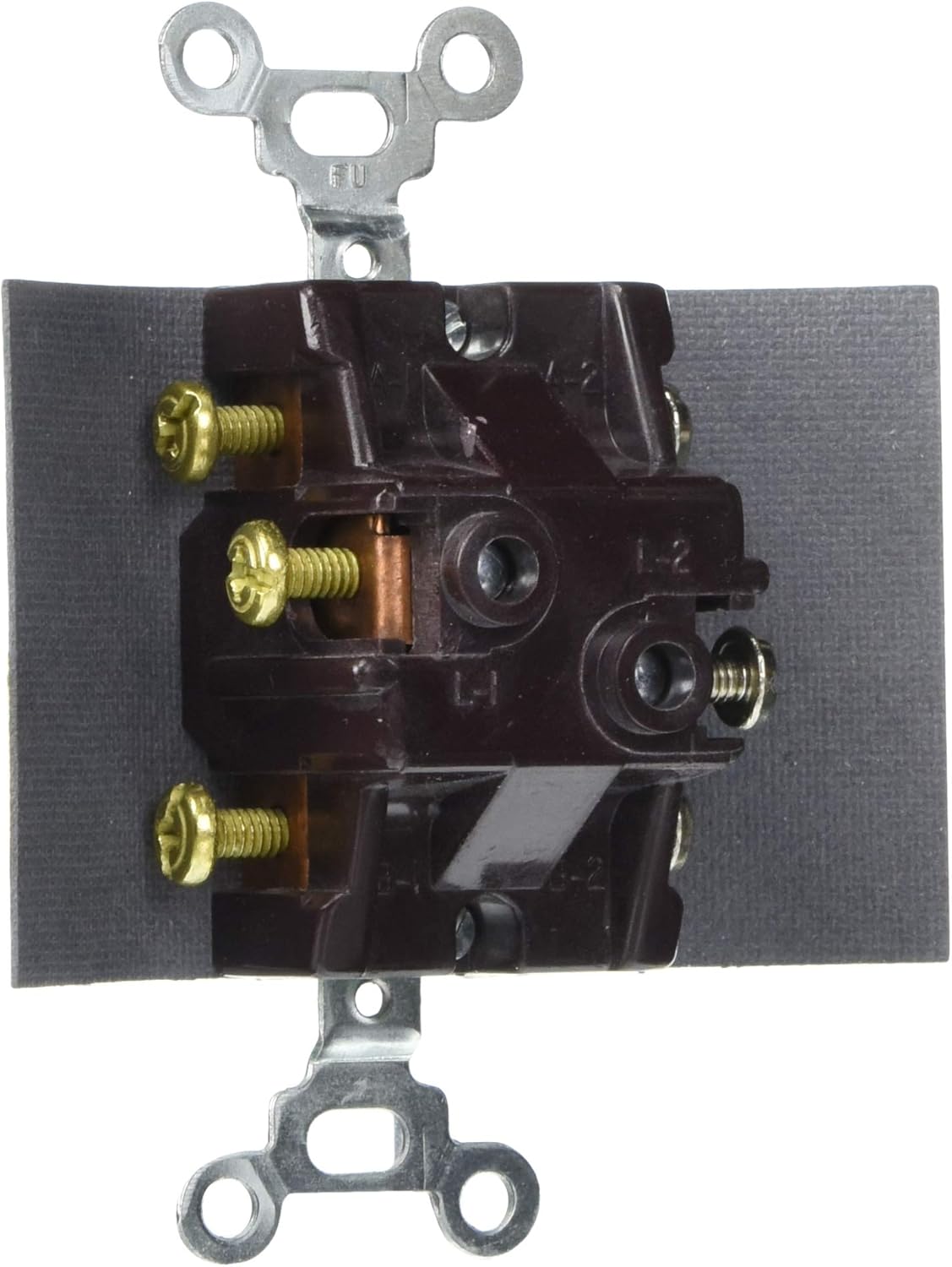 Legrand Pass & Seymour 1276 30 Amp 120/277VAC D.P.D.T. Manual Conroller, Maintained Contact Either Direction Two Position, Center Off, Brown (1 Count)
