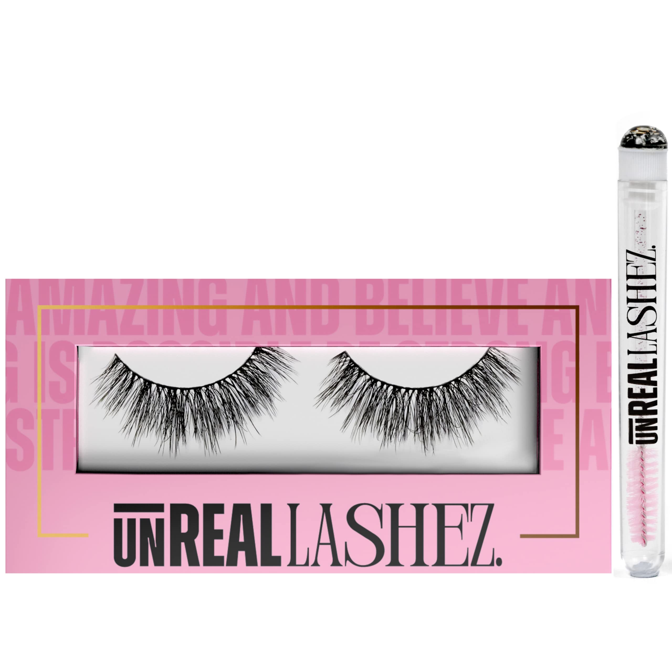 Reusable Plant Fibre Lashes That look Like Extensions - Faux Mink Wispy Lashes - Glam Luxury Thick Falsies Lashes - Transform Your Natural Eyelashes into Luscious Volume Lashes
