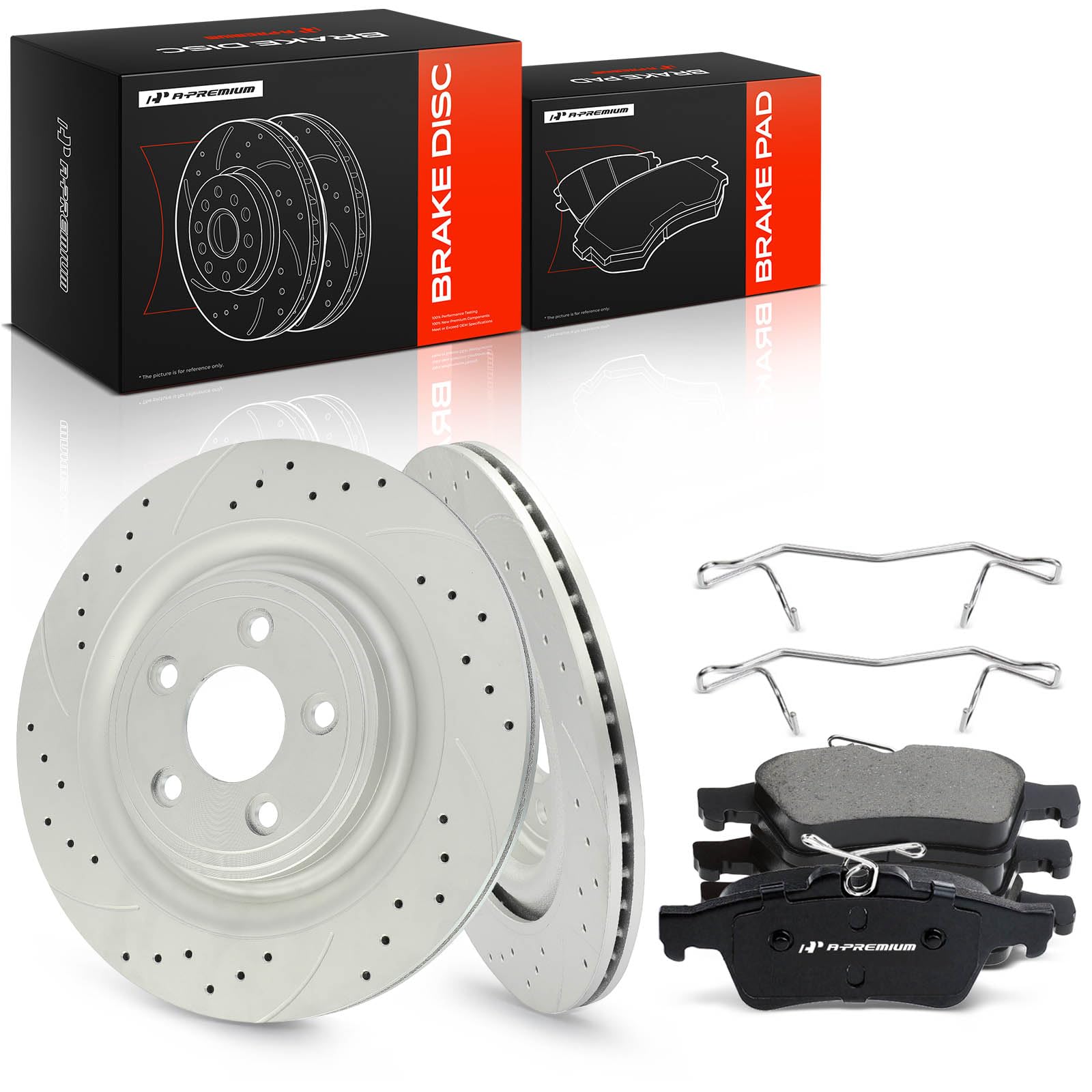 Amazon.com: A-Premium 12.83 inch (326mm) Rear Brake Rotors