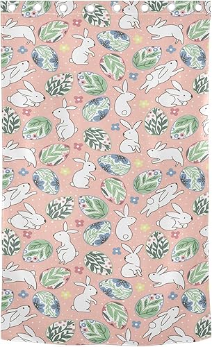 Miniatura 2 de Cute Easter Bunnies Eggs Blackout Curtain 84 inches Length Window Curtains for Bedroom Room Divider Closet Curtains Decor Cortinas para Ventanas
