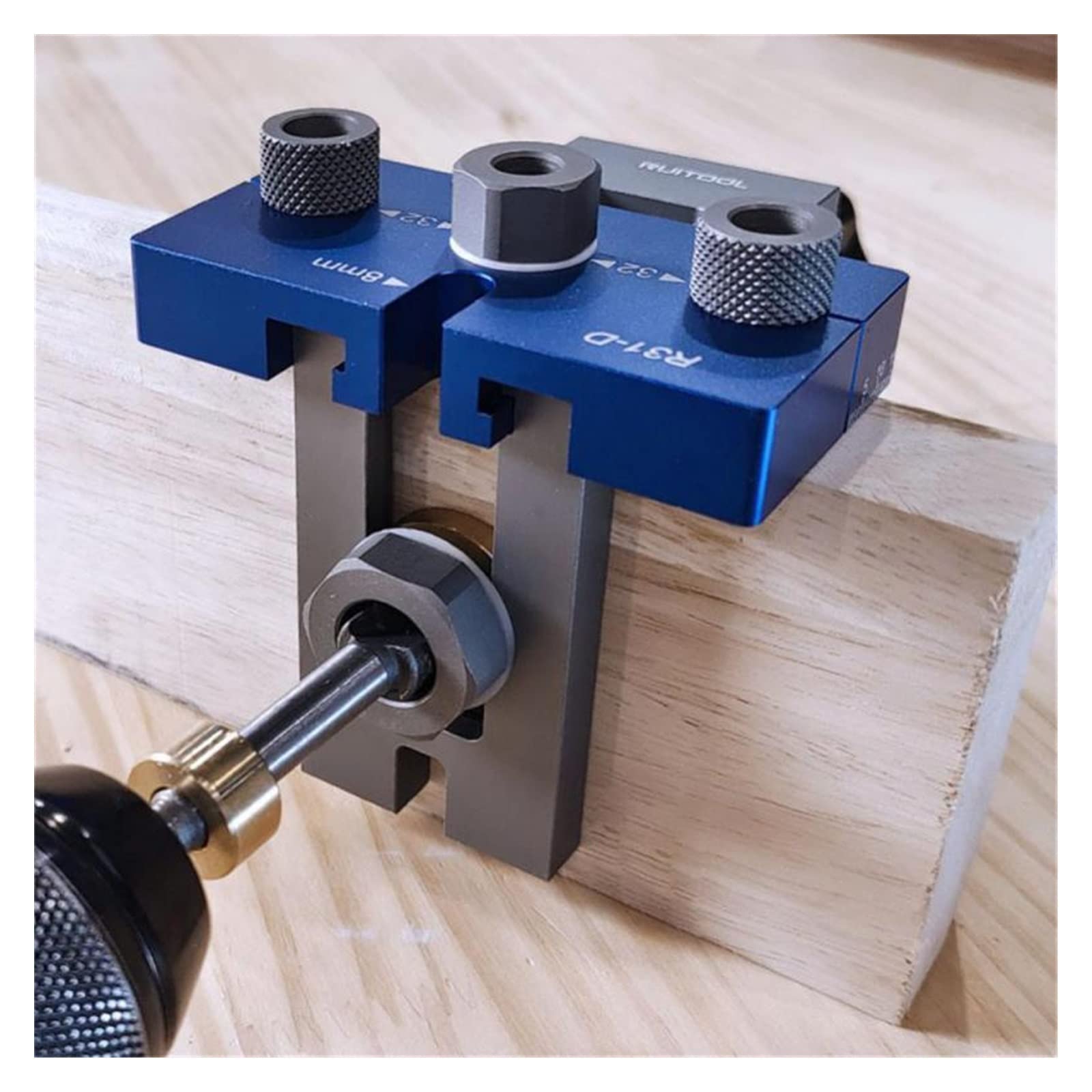 3w1 wiertło do otworów w drewnie pozycjoner przewodnik lokalizator Jig stolarka zestaw do organizacji 6-15mm wiertła Adjustabl stolarstwo narzędzie do majsterkowania(Set A)