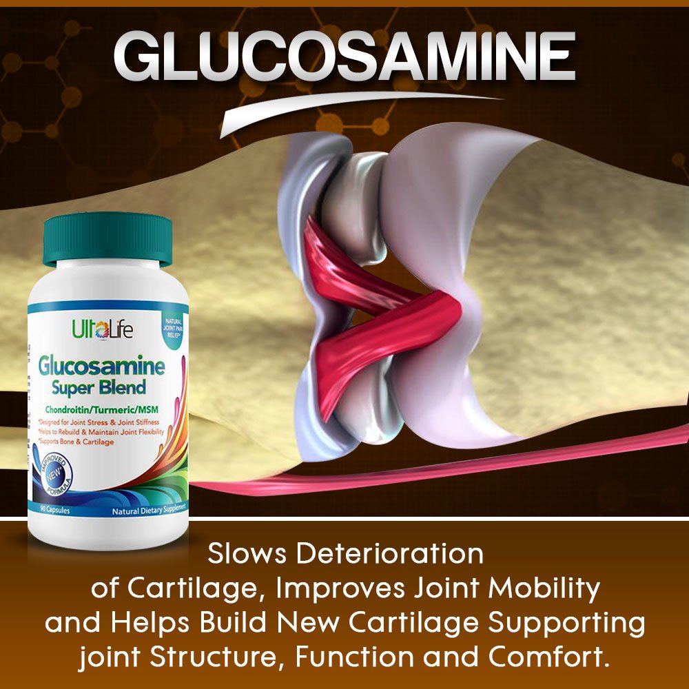 Buy Glucosamine Chondroitin MSM + Turmeric Super Blend Capsules 1 Best Anti Inflammatory