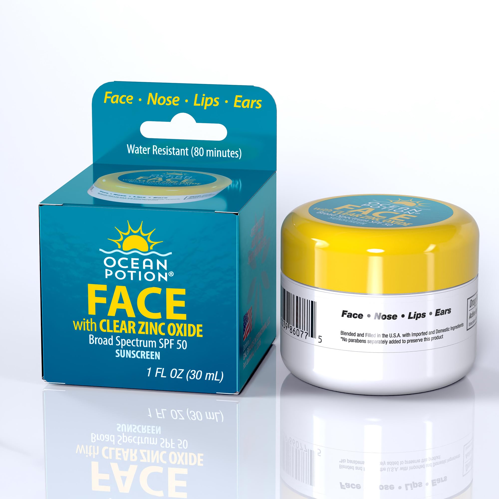 Amazon.com: Ocean Potion Face Zinc SPF 50, Broad Spectrum UVA/UVB