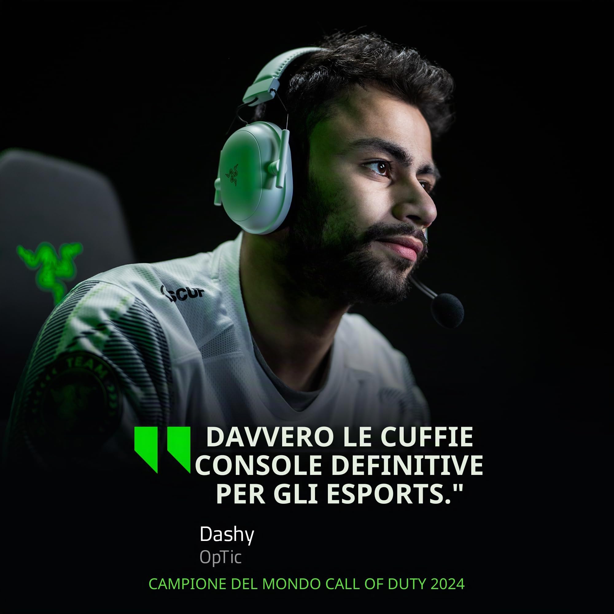 Razer Blackshark V2 Pro (Xbox) - Cuffie E-Sports senza fili per Xbox S|X & One (Membrane Triforce da 50 mm, HyperSpeed Wireless 2,4 GHz, Microfono HyperClear rimovibile) Bianco (Refurbished)