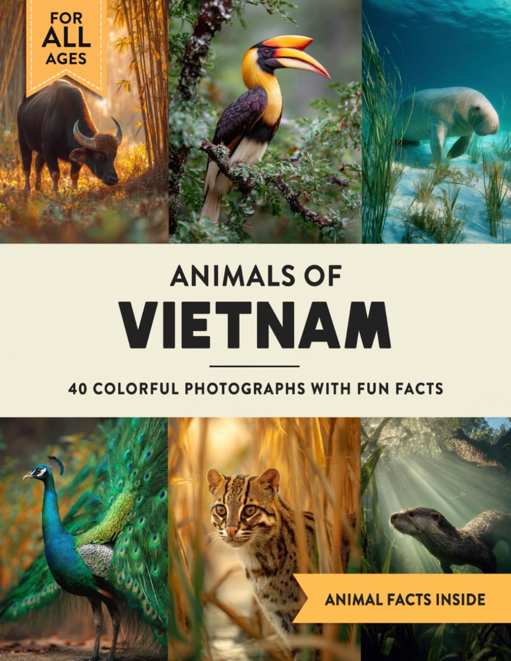 Animals of Vietnam: A Wildlife Picture Book With Fun Facts Including Ha Long Bay and Mekong Delta For Kids & Adults
