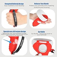 Vista 5 de VR Accessories Suitable for Oculus Quest 2VR Controller Grips CoverVR Shell CoverVR Facial Vent Interface Bracket Accessories 3-in-1 SetRed8Pcs Set