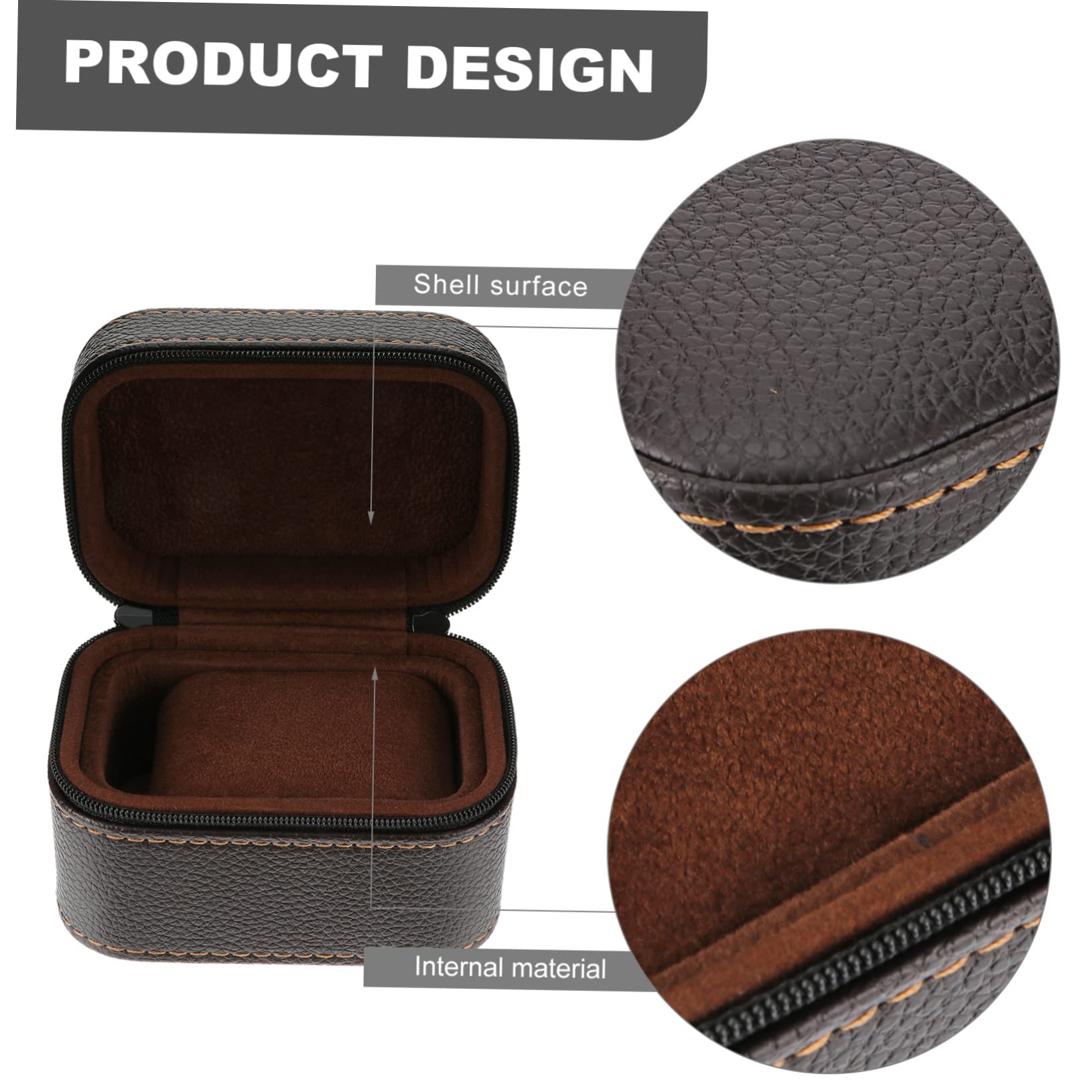 Uhrenbox Aus Leder Mit Reißverschluss Wasserdichtes Uhrengehäuse Organizer Für Uhrensammlung Tragbare Uhrentasche Für Reise Oder Schminktisch