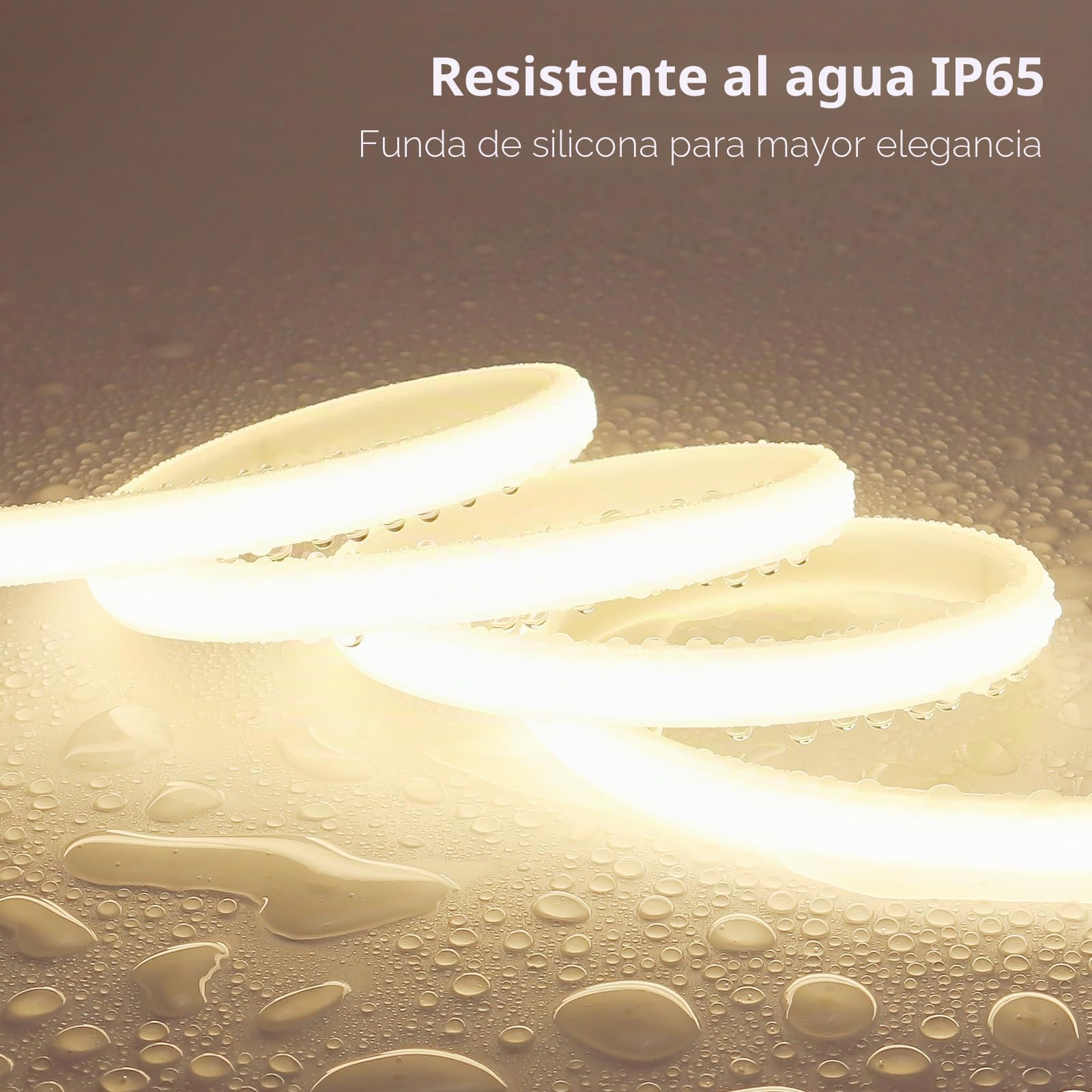 BENLUN Tira LED COB 230V Exterior Impermeable 30 Metros, Tiras LED 220V | 4000K Blanco Natural Luces de LED 10W/M CRI 90+ Flexible para Habitacion Techo, Iluminación Decorativa, Patio, Jardín