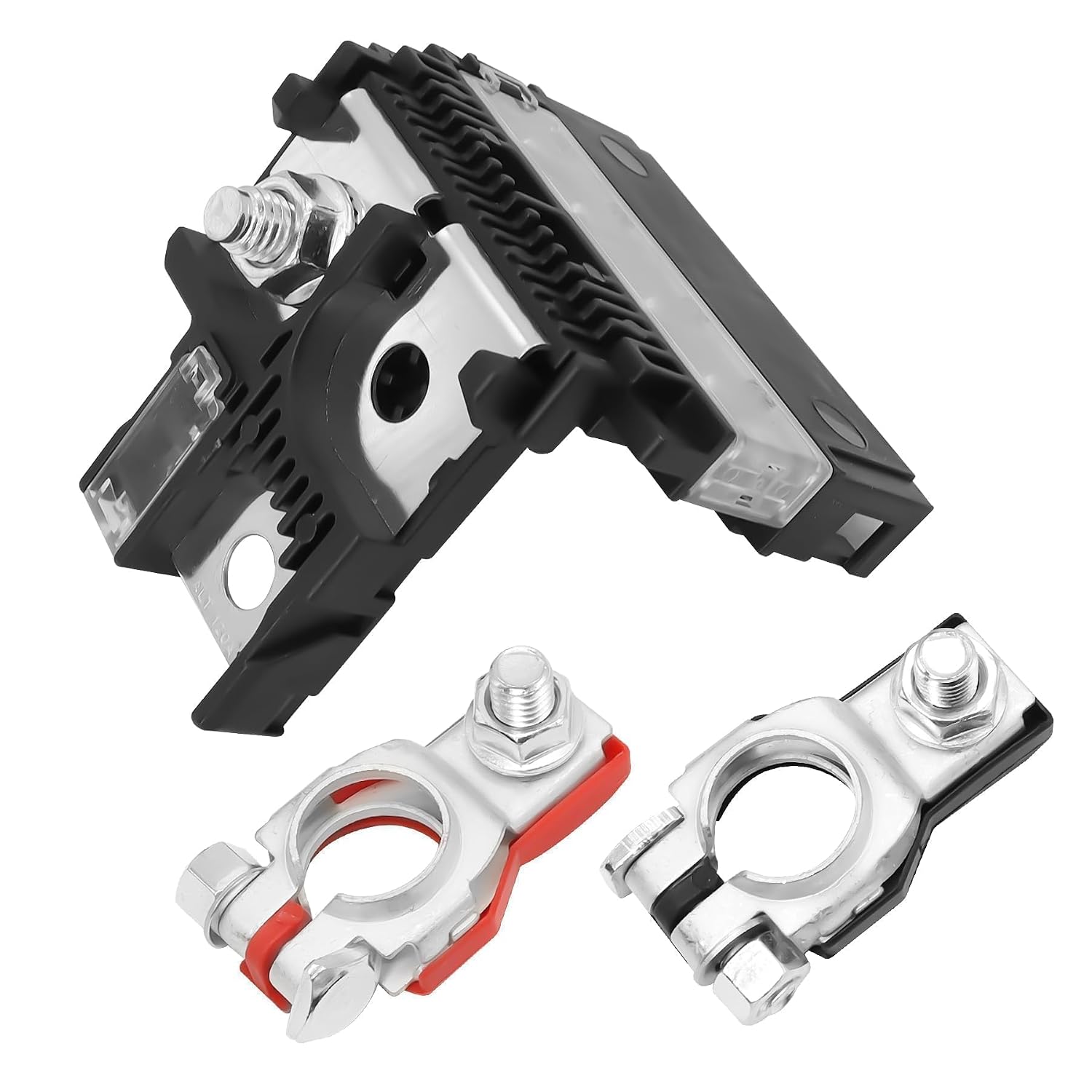 24380-79913 Battery Fuse & 24340-7F000 Positive Battery Terminal Clamp Fit for Nissan NV200 2013-2022 350Z 2003-2009 for Infiniti FX35 FX45 2003-2008 G35 2003-2007