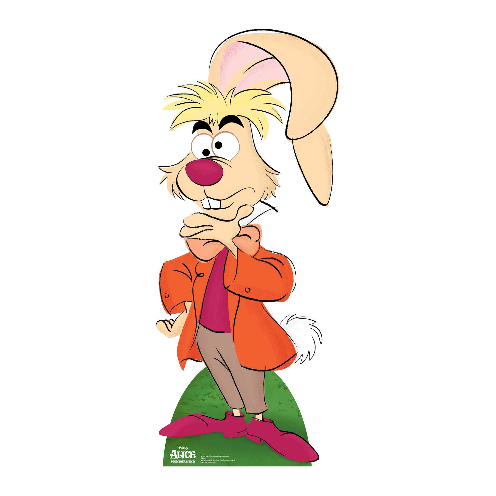 Star Cutouts SC856 March Hare Cardboard Cutout Disney's Alice in Wonderland Prop Themed Party Decoration for Baby Shower, Mad Hatters, Tea & Birthday Parties