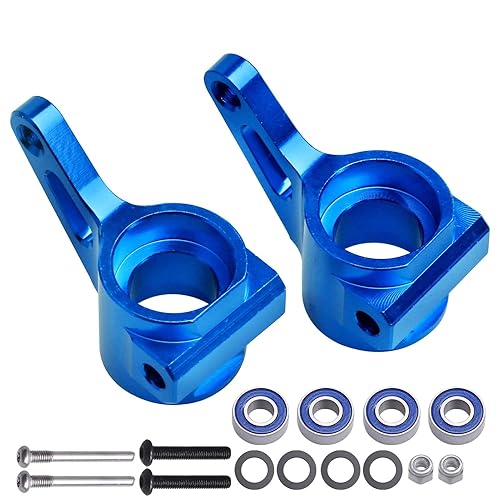 Miniatura 3 de Kit de bloques de dirección delantera de aluminio y bloques de ruedas con rodamientos de bolas, piezas para 110 Traxxas Slash 2WD Stampede Rustler