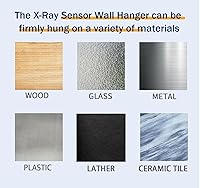 Vista 3 de Soporte para sensor de rayos X dentales (paquete de 3, blanco) - Soporte de pared de plástico de alta densidad, instalación adhesiva, se adapta a