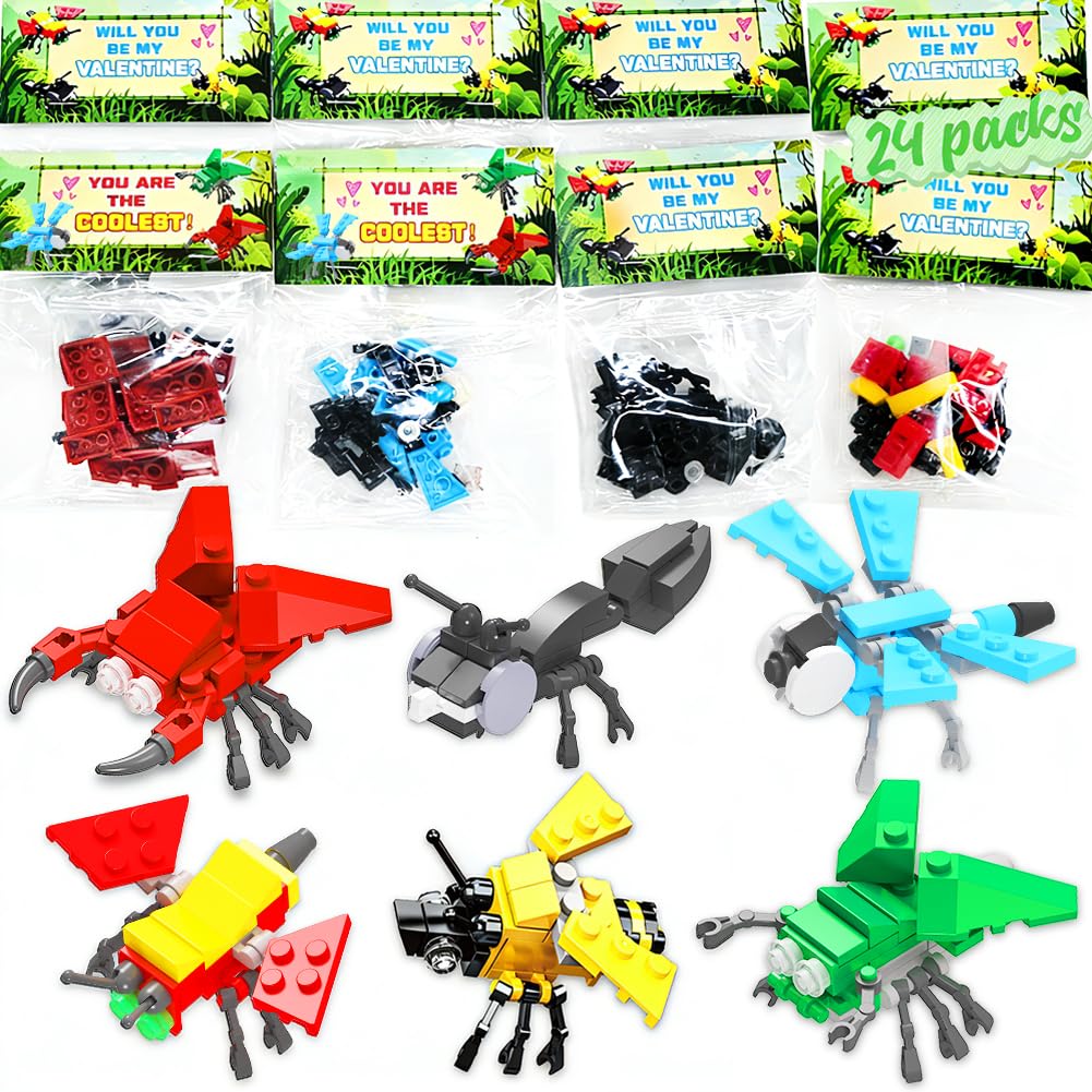 Amazon.com: WODMAZ 24 Packs Insect Building Blocks, Insect Animals