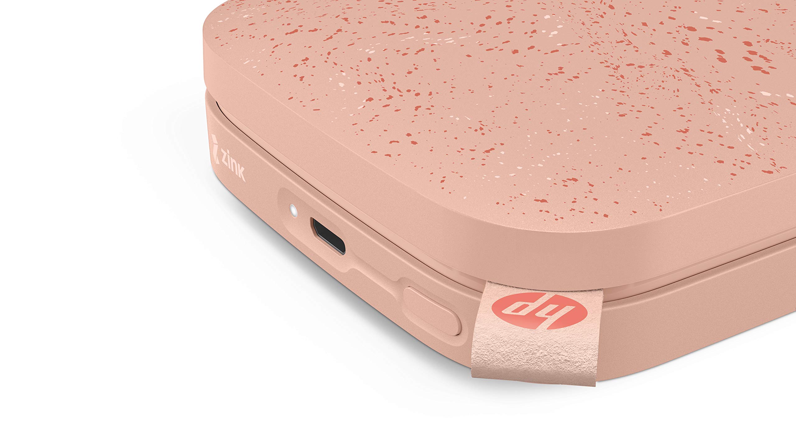 HP Sprocket 200 - Impresora fotográfica portátil (tecnología de impresión Zink, Bluetooth, fotos 5 x 7.6 cm), blush
