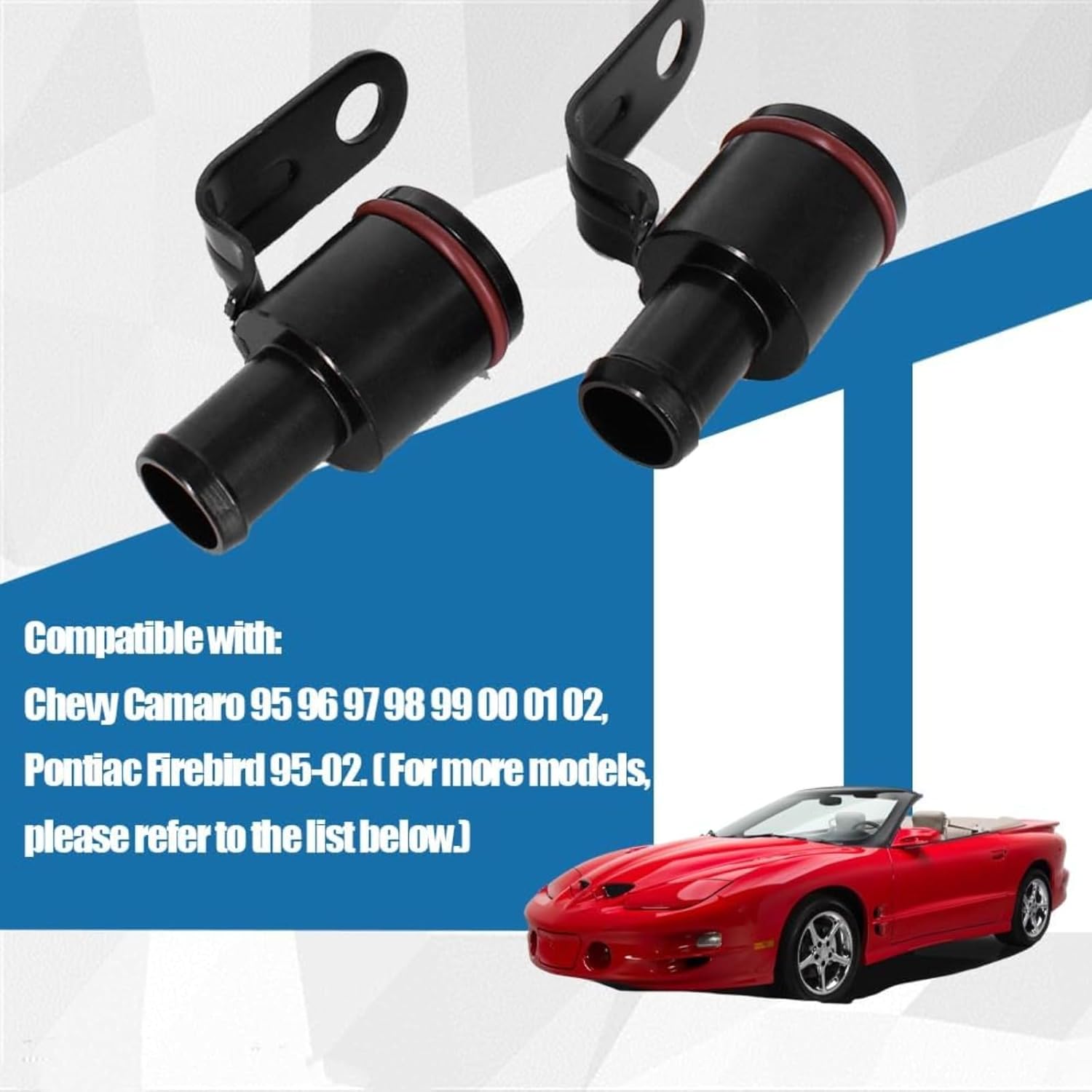 Heater Hose Repair Kit Fits for 3.8L V6 Camaro Firebird 1995-2002 with Adapter Hose