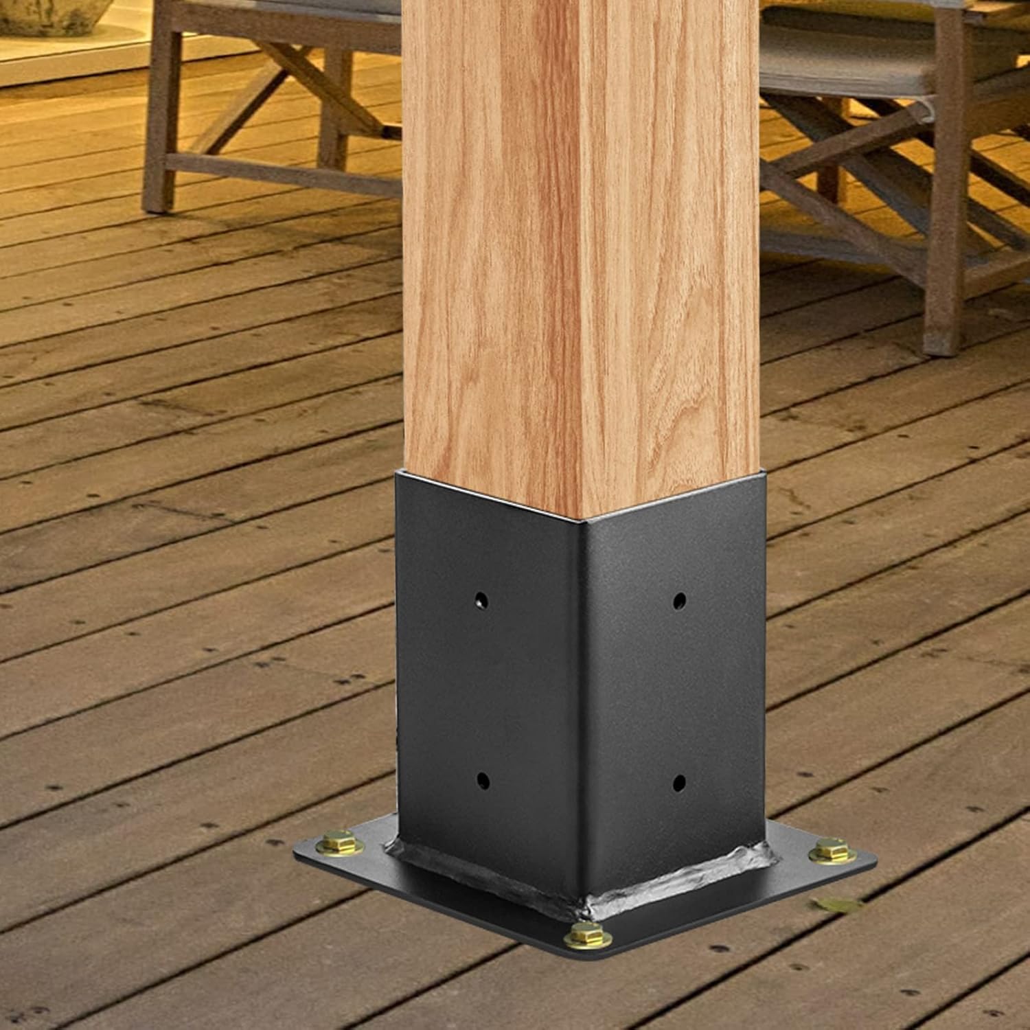 Buy Flieeya Woodwork Pergola Kit Elevated Wood Stand Kit with Steel