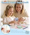 Rouleaux à ruban double face, 5-Pack Craft Adhesive Glue Runner - Fournitures de presse polyvalentes pour la scrapbooking, l'emballage des cadeaux, le montage de photos, le bureau scolaire & Artisanat (Purple)