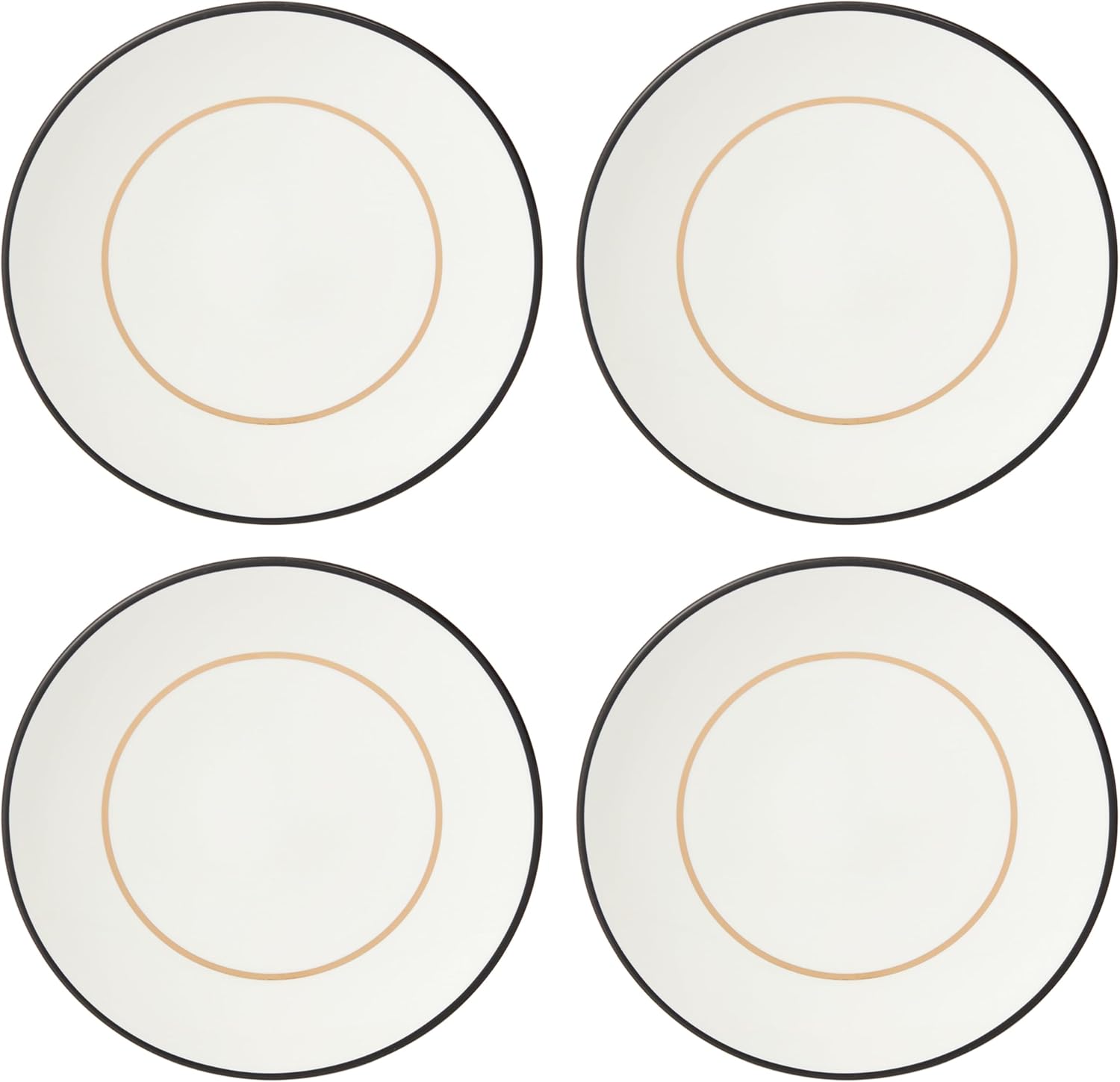 Kate Spade New York Make It Pop Accent Plates, S/4, 4.65, Pink/Blue