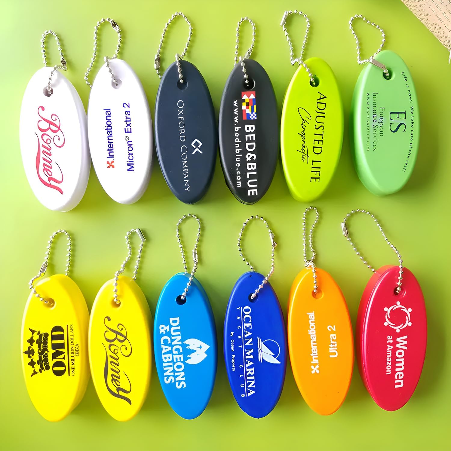 Custom Floating Keychain Bulk Personalized Keychain Customized Floating Keychain Promotional Items with Logo Text