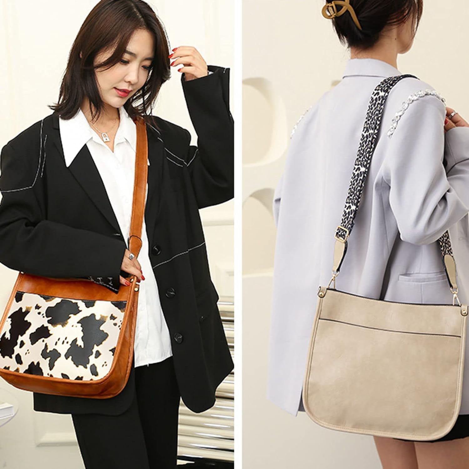 Crossbody Bags for Women Leather Hobo Shoulder Bag Tote Purses Handbag Satchel Bag