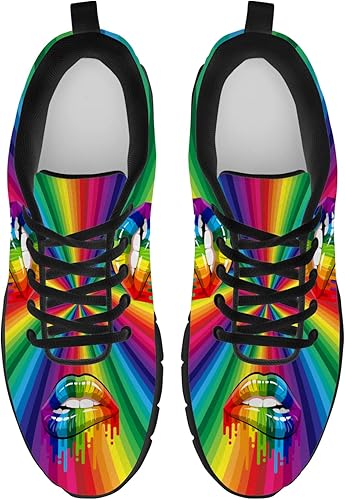 Miniatura 3 de Pride Shoes - Tenis para correr y caminar para hombre con diseño de arcoíris LGBTQ Gay Pride Lesbianas regalos para niños y niñas