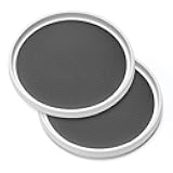 2 Pack, 12-Inch Non-Skid Lazy Susan Organizers - Turntable Rack for Pantry Organization and Storage, Kitchen, Fridge, Cabinets, Bathroom Makeup Vanity Countertop, Under Sink Organizing, Spice Rack